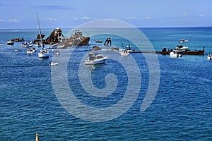 The Tangalooma Wrecks. Moreton Island