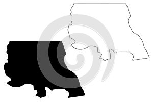 Tanganyika Province map vector