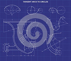 Tangent arcs to circles