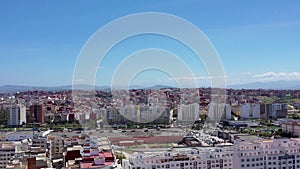 Tanger, Morocco Panoramic view over the buildings downtown Tanger in Morocco.