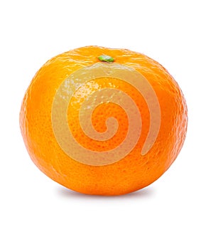 Tangerine, citrus fruit isolated on white background.