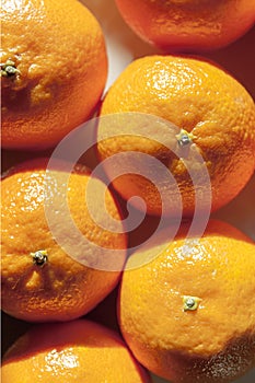 Tangerine, mandarin, clementine or orange fruit background