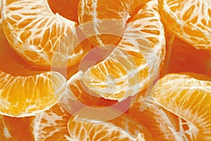 Tangerine, mandarin, clementine or orange fruit background