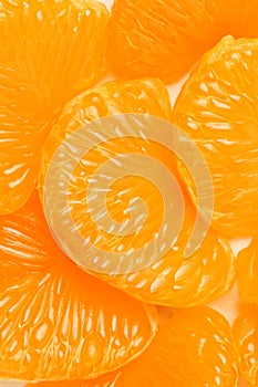 Tangerine peeled background