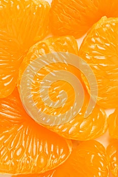 Tangerine peeled background photo