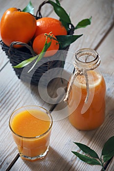 Tangerines and kaky juice