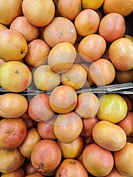 Tangerines on market stall