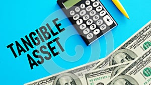 Tangible asset is shown using the text