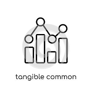 Tangible Common Equity Ratio icon. Trendy modern flat linear vec