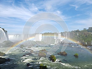 Almost Tangible Rainbow Arc at Iguaçu Falls