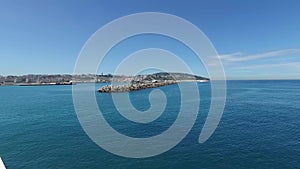 Tangier, Morocco - April 22, 2016: Moroccan city of Tangier Morocco Coste, overlooking the harbor and the old town