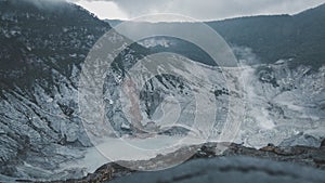 Tangkuban Parahu Crater, Lembang Indonesia