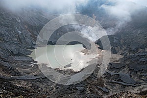 Tangkuban Perahu Volcano Crater photo