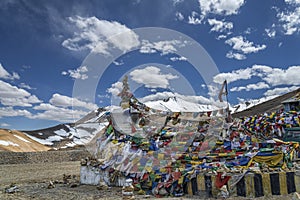 Tanglang La pass in Ladakh mountains 5400 meters photo