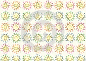 Tangle Ball Pattern on Pastel Color