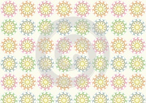 Tangle Ball Pattern on Pastel Color photo