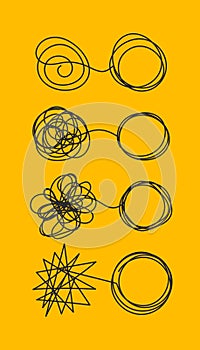 Tangle and untangle set of circles