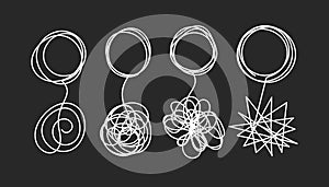 Tangle and untangle set of circles