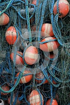Tangled fishing nets