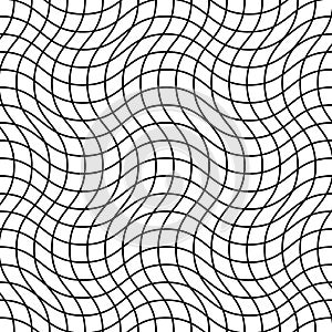 Tangled Interlace, Intertwine and interlocked Lines vector Geometric Background pattern, texture