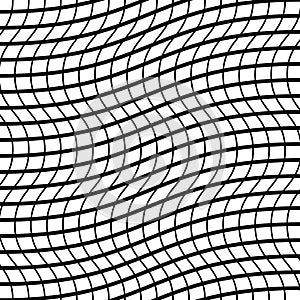 Tangled Interlace, Intertwine and interlocked Lines vector Geometric Background pattern, texture