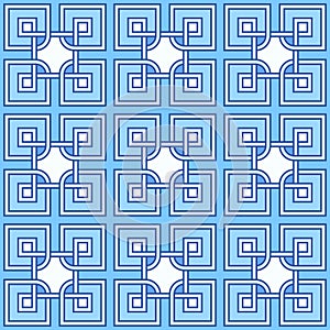 Tangled modern pattern based on traditional oriental arabic patterns. Seamless vector background.