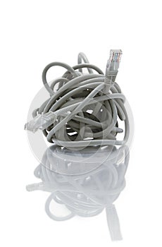 Tangled network cable