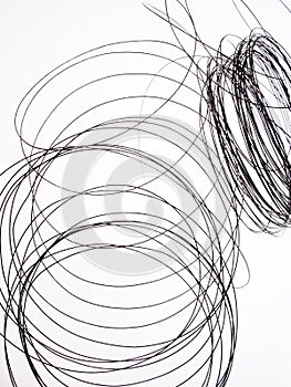 Tangled wire, abstract.