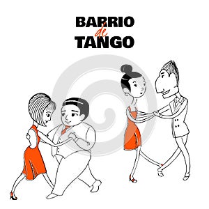 Tango couple poster