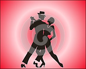 Tango dance couple