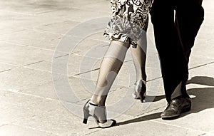 Tango dancers photo