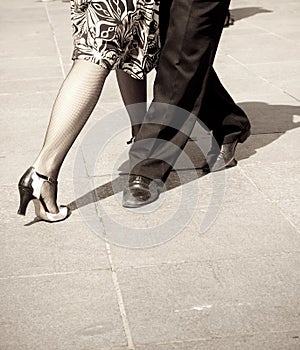 Tango dancers