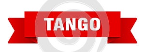 tango ribbon isolated on transparent background. tango ribbon