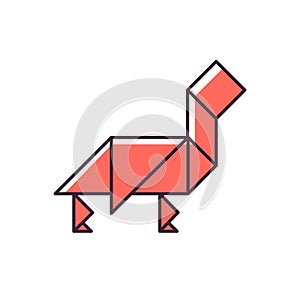 Tangram RGB color icon