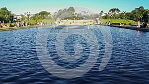 Tangua park in Curitiba, Brazil. water fountain