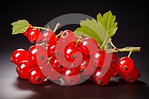 Tangy Red currant berries. Generate Ai