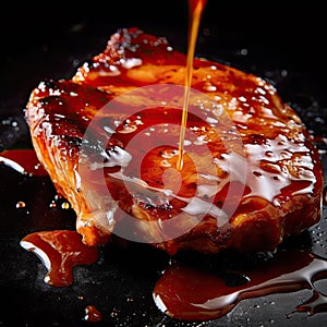 A tangy and slightly sweet BBQ glaze, perfect for chicken or pork chops