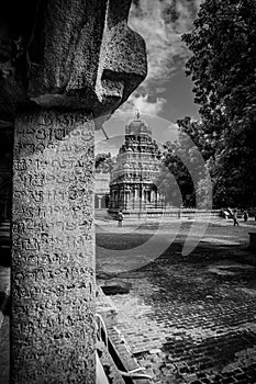 Tanjore Big Temple or Brihadeshwara Temple was built by King Raja Raja Cholan in Thanjavur, Tamil Nadu