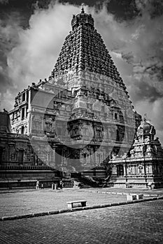 Tanjore Big Temple or Brihadeshwara Temple was built by King Raja Raja Cholan in Thanjavur, Tamil Nadu