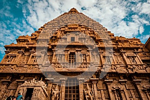 Tanjore Big Temple or Brihadeshwara Temple was built by King Raja Raja Cholan in Thanjavur, Tamil Nadu