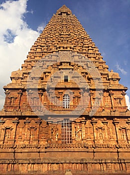 Tanjore Big Temple Gopuram back profile