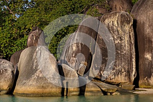 Tanjung Tinggi beach, Belitung Regency, Bangka Belitung Islands, Indonesia