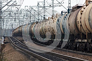 Tank Car Train Side View