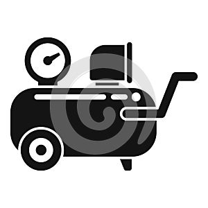 Tank compressor icon simple vector. Air machine