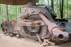 Tank at Cu Chi Tunnels, Ho Chi Minh City, Vietnam