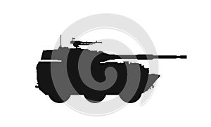 Tank destroyer wma 301. maneuver combat vehicle icon. war and army symbol. isolated vector image photo