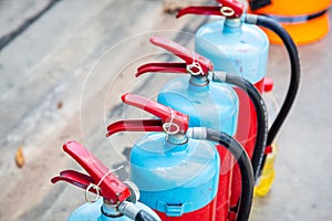 Tank of fire extinguisher for industrial refinery crude oil and gas in industrial