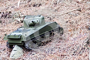 Tank in the forest