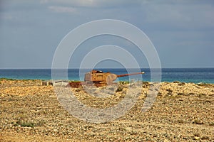 The tank in Hadibo, Socotra island, Indian ocean, Yemen