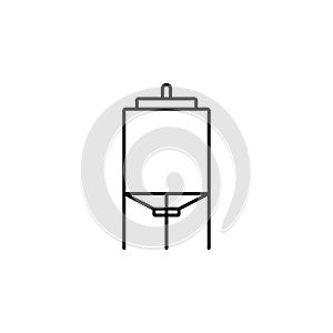 tank icon. Element of production icon for mobile concept and web apps. Thin line tank icon can be used for web and mobile